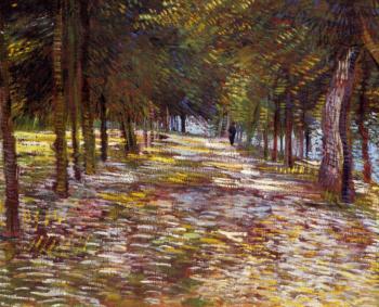 Vincent Van Gogh : Avenue in the Voyer, d'Argenson Park at Asnieres